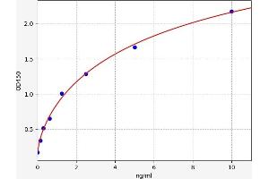 Typical standard curve