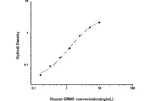 Image no. 1 for Glutamate Receptor, Ionotropic, N-Methyl D-Aspartate 1 (GRIN1) ELISA Kit (ABIN6962354)