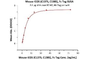 Image no. 1 for Inducible T-Cell Co-Stimulator (ICOS) (AA 21-144) (Active) protein (Fc Tag) (ABIN6938860)