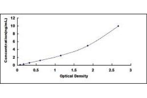 Typical standard curve