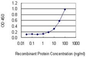 Detection limit for recombinant GST tagged SSSCA1 is 1 ng/ml as a capture antibody.