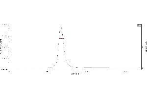Size-exclusion chromatography-High Pressure Liquid Chromatography (SEC-HPLC) image for SARS-CoV-2 Spike (Super Stable Trimer) protein (His tag) (ABIN6953302)