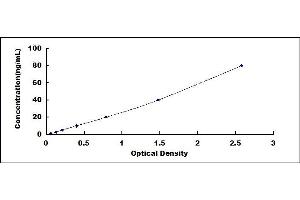 Typical standard curve