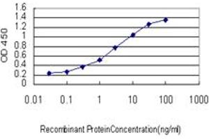 Detection limit for recombinant GST tagged NEK9 is approximately 0.